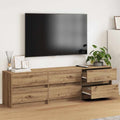 vidaXL Jednostki telewizyjne 2 pcs Dąb rzemieślniczy 180 x 34 x 50 cm