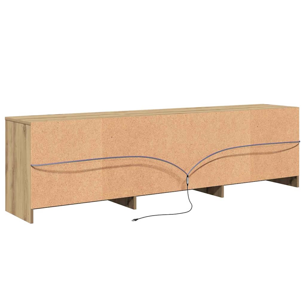 vidaXL Jednostki telewizyjne 2 pcs Dąb rzemieślniczy 180 x 34 x 50 cm