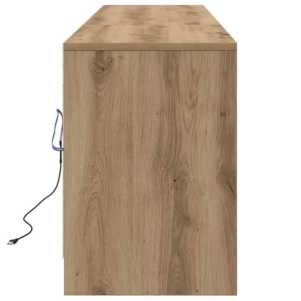 vidaXL Jednostki telewizyjne 2 pcs Dąb rzemieślniczy 180 x 34 x 50 cm