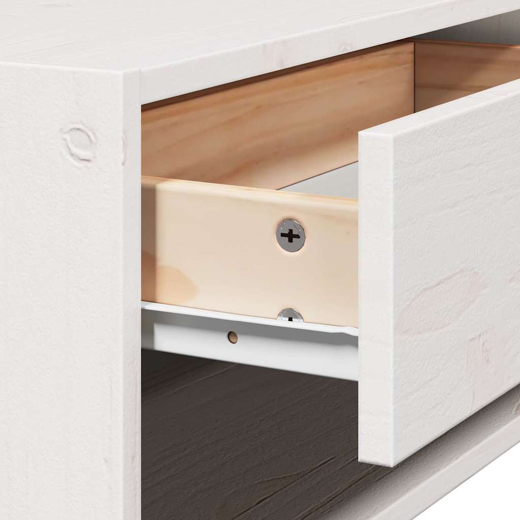 vidaXL Stolik nocny 2 pcs Biały 50 x 32,5 x 24 cm Lite drewno sosnowe