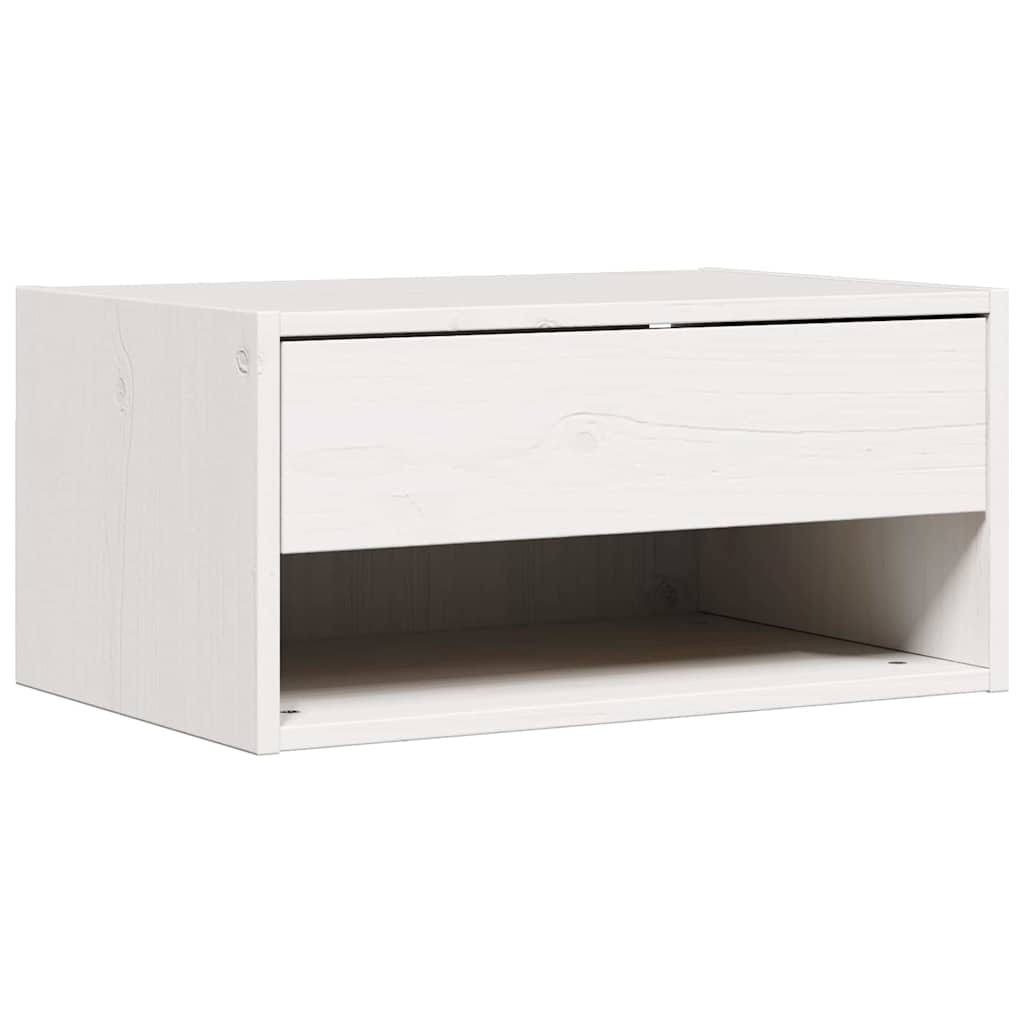 vidaXL Stolik nocny 2 pcs Biały 50 x 32,5 x 24 cm Lite drewno sosnowe