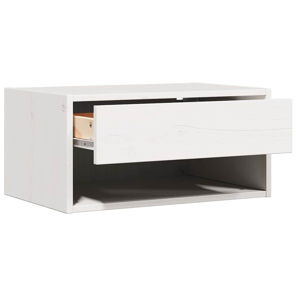 vidaXL Stolik nocny 2 pcs Biały 50 x 32,5 x 24 cm Lite drewno sosnowe