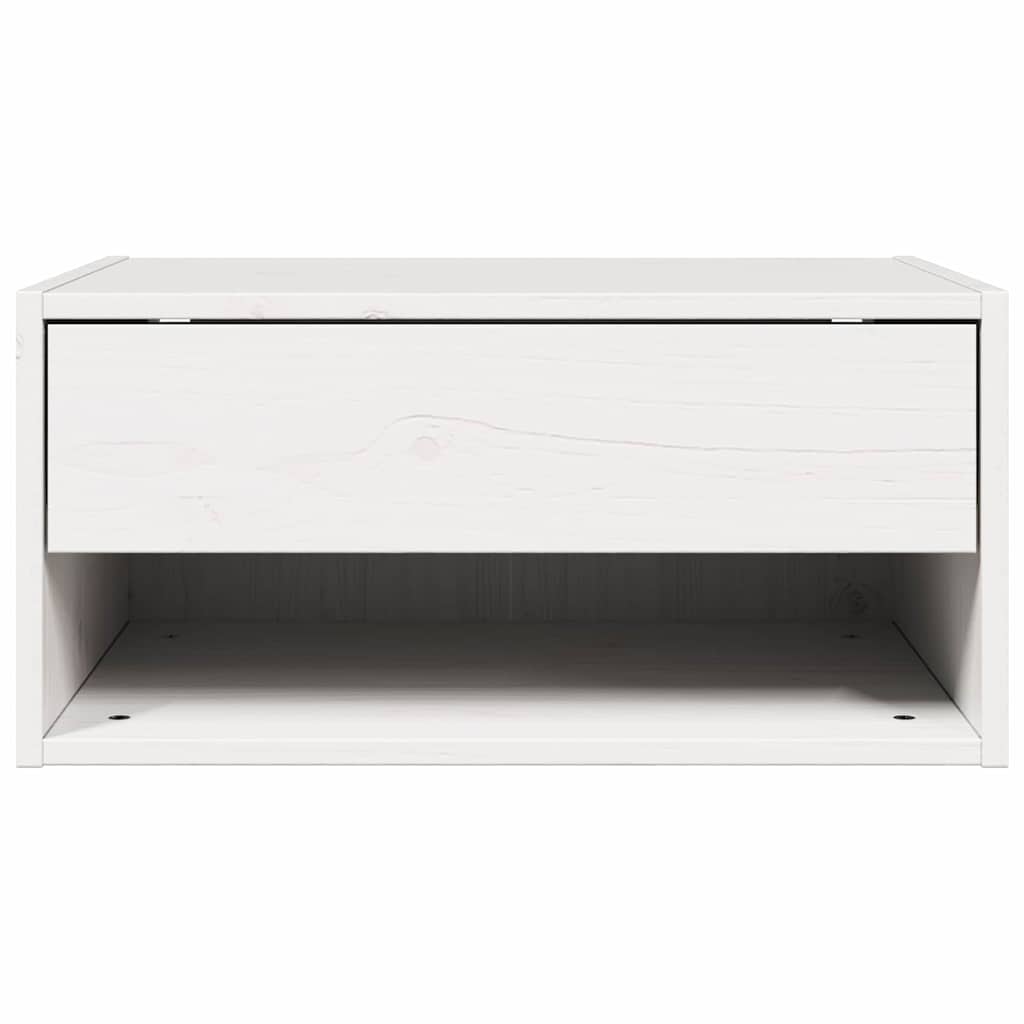vidaXL Stolik nocny 2 pcs Biały 50 x 32,5 x 24 cm Lite drewno sosnowe