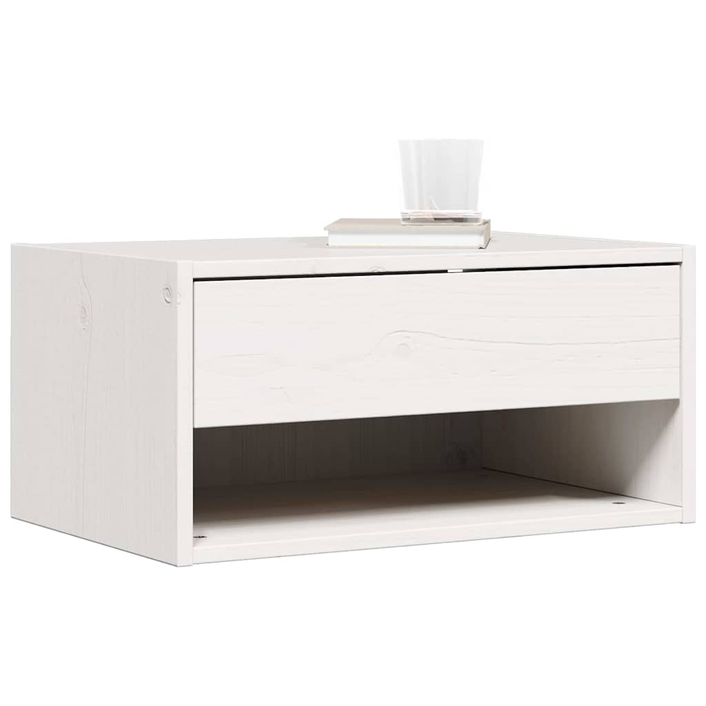vidaXL Stolik nocny 2 pcs Biały 50 x 32,5 x 24 cm Lite drewno sosnowe