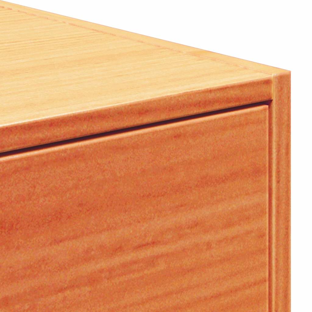 vidaXL Stolik nocny Woskowy Brąz 50 x 32,5 x 24 cm Lite drewno sosnowe
