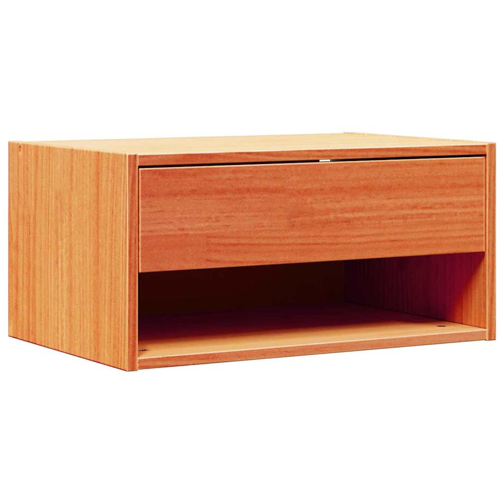 vidaXL Stolik nocny Woskowy Brąz 50 x 32,5 x 24 cm Lite drewno sosnowe