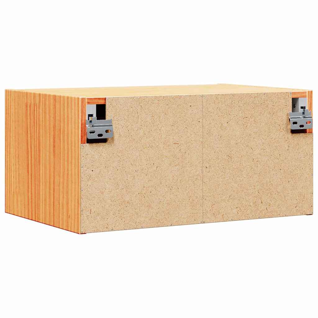 vidaXL Stolik nocny Woskowy Brąz 50 x 32,5 x 24 cm Lite drewno sosnowe