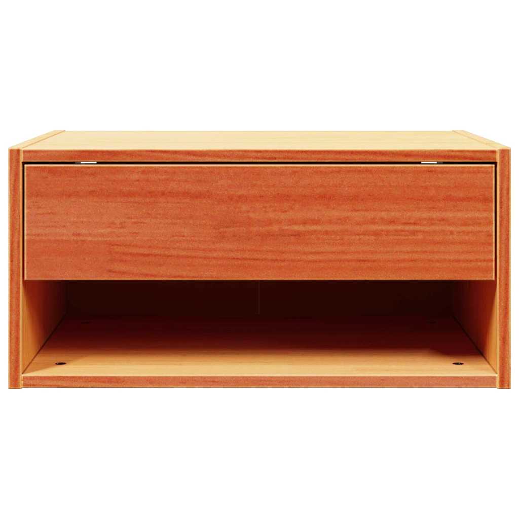 vidaXL Stolik nocny Woskowy Brąz 50 x 32,5 x 24 cm Lite drewno sosnowe
