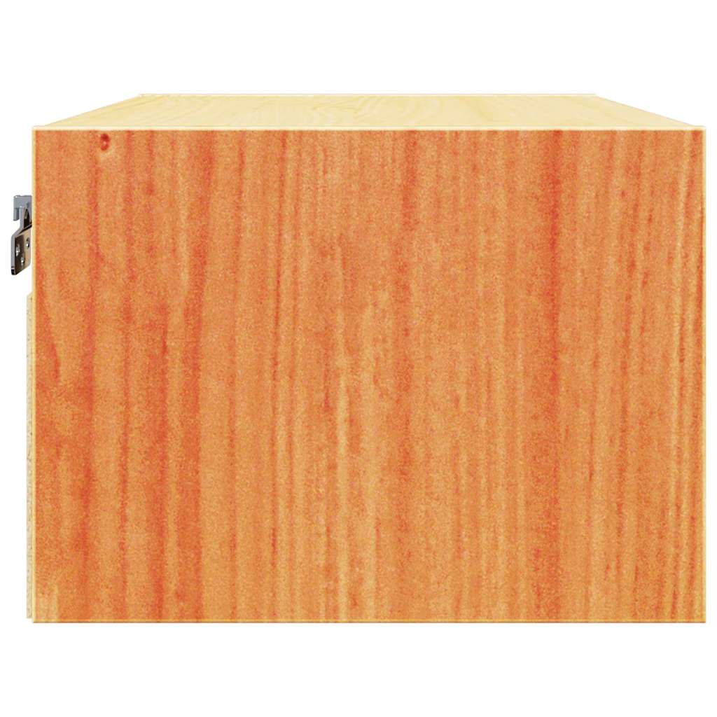 vidaXL Stolik nocny Woskowy Brąz 50 x 32,5 x 24 cm Lite drewno sosnowe