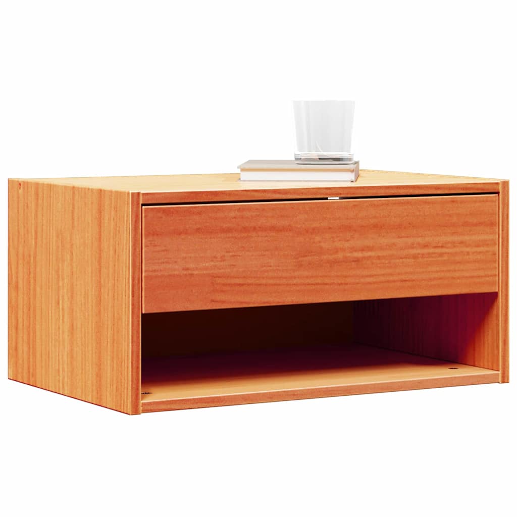 vidaXL Stolik nocny z szufladą 2 pcs Woskowy Brąz 50 x 32,5 x 24 cm