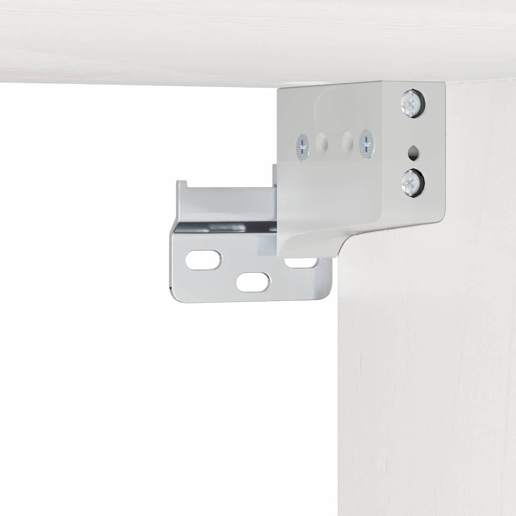 vidaXL Stolik nocny Biały 37 x 35 x 18,5 cm Lite drewno sosnowe