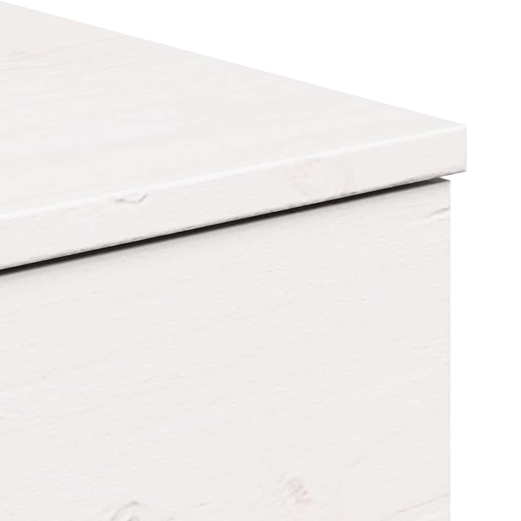 vidaXL Stolik nocny 2 pcs Biały 37 x 35 x 18,5 cm Lite drewno sosnowe