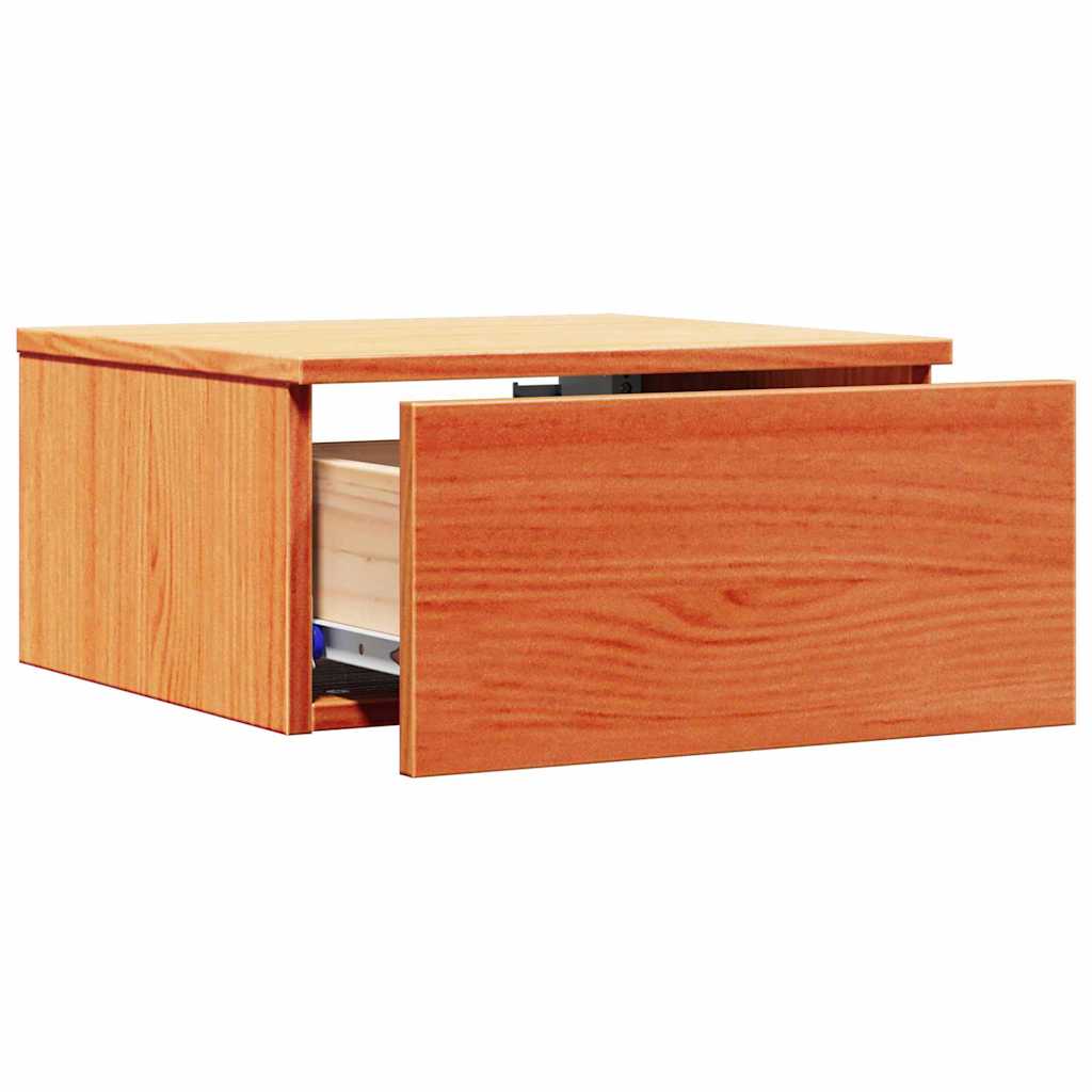 vidaXL Stolik nocny z szufladą 2 pcs Woskowy Brąz 37 x 35 x 18,5 cm