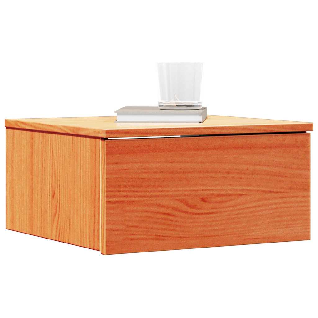vidaXL Stolik nocny z szufladą 2 pcs Woskowy Brąz 37 x 35 x 18,5 cm