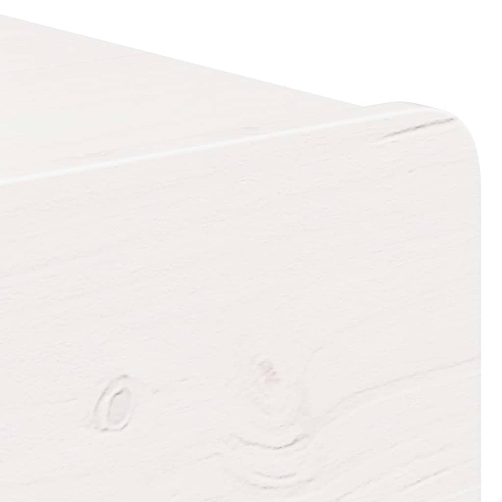 vidaXL Stolik nocny Biały 44 x 32,5 x 40 cm Lite drewno sosnowe