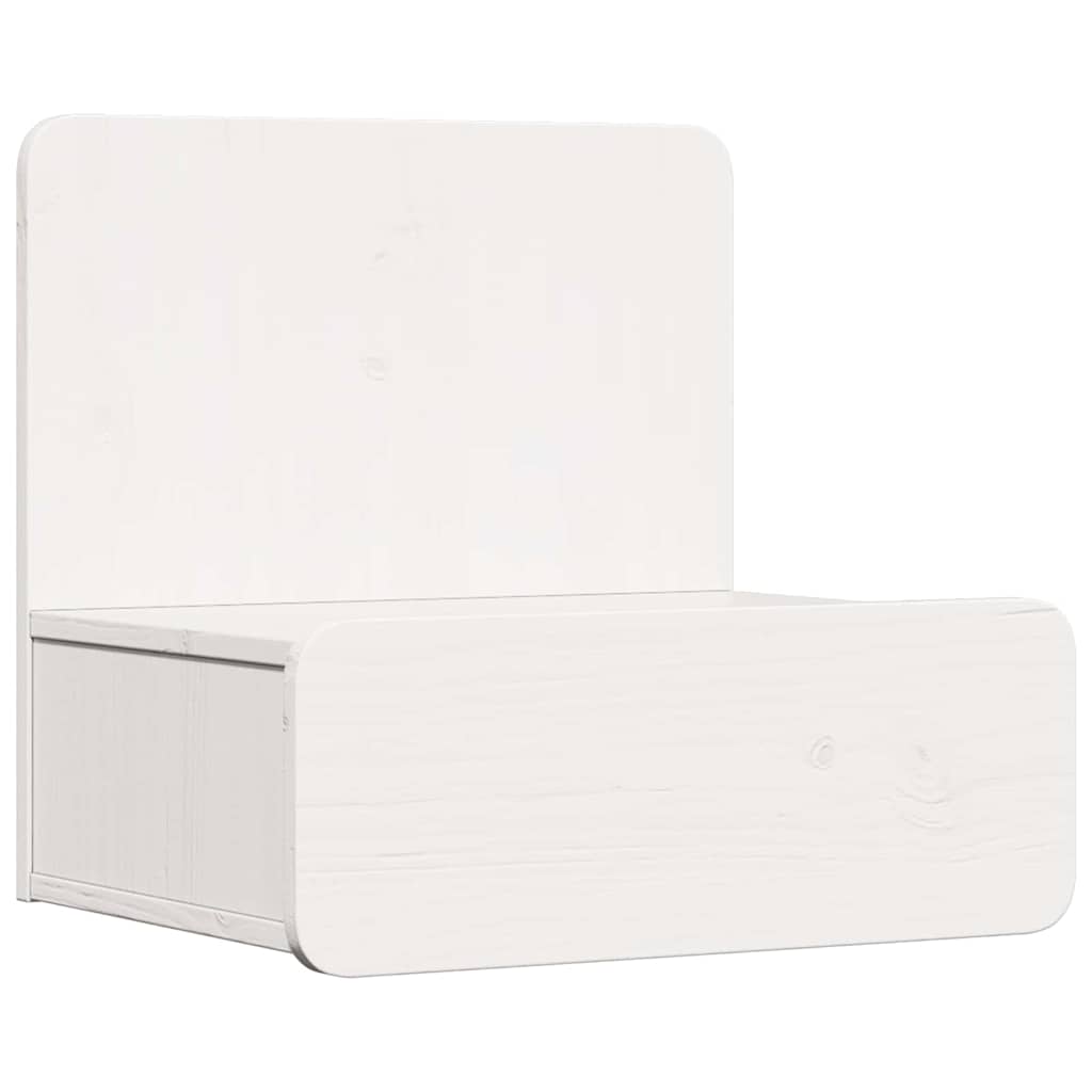 vidaXL Stolik nocny Biały 44 x 32,5 x 40 cm Lite drewno sosnowe