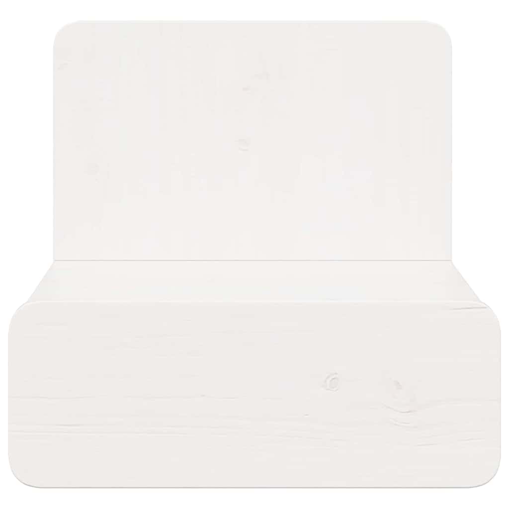 vidaXL Stolik nocny Biały 44 x 32,5 x 40 cm Lite drewno sosnowe