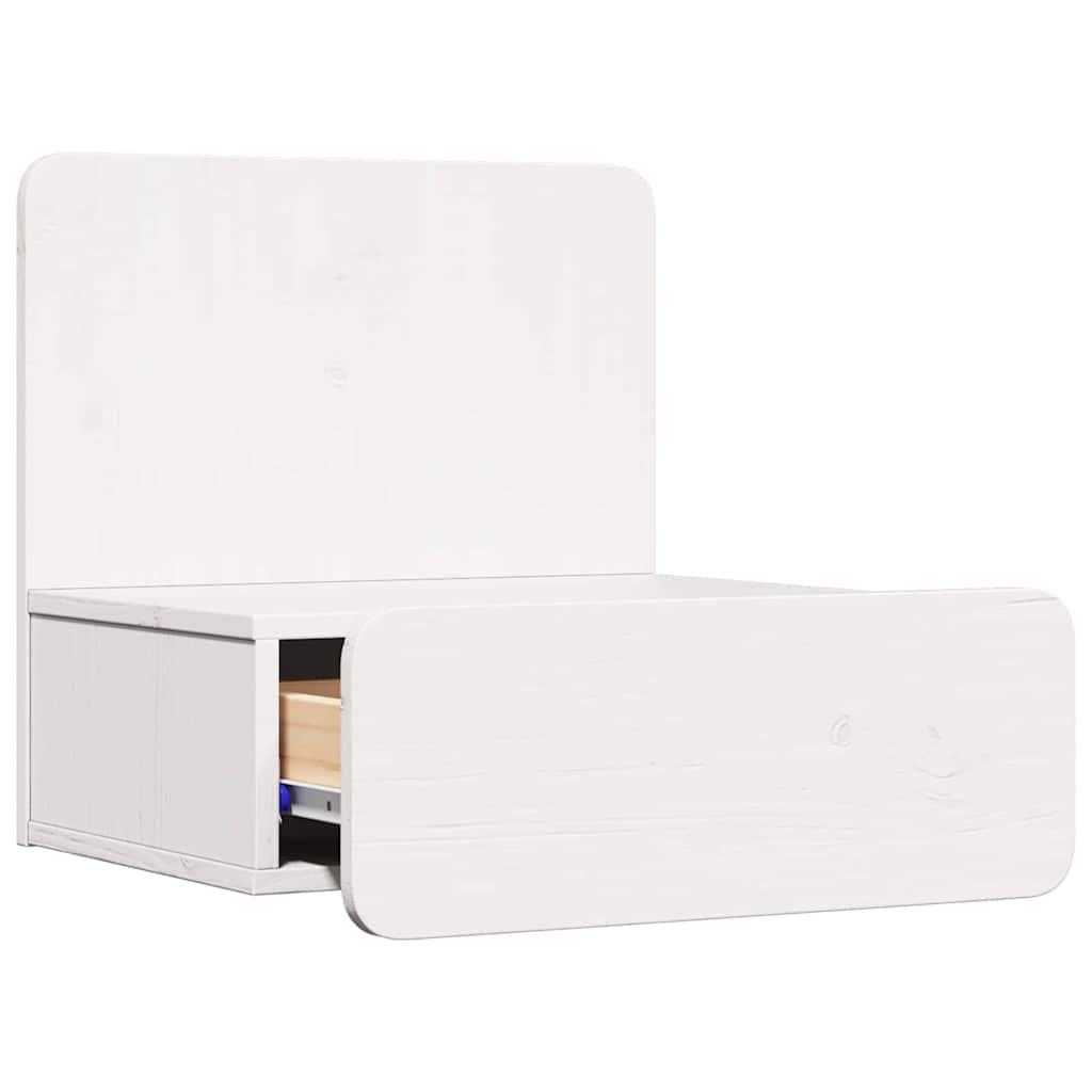 vidaXL Stolik nocny 2 pcs Biały 44 x 32,5 x 40 cm Lite drewno sosnowe