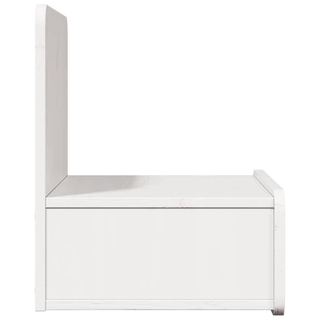 vidaXL Stolik nocny 2 pcs Biały 44 x 32,5 x 40 cm Lite drewno sosnowe