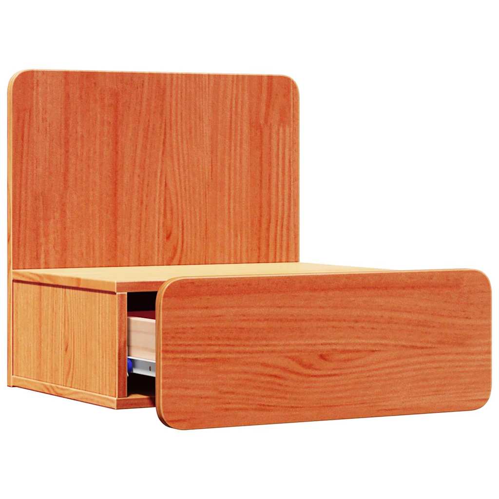 vidaXL Stolik nocny Woskowy Brąz 44 x 32,5 x 40 cm Lite drewno sosnowe