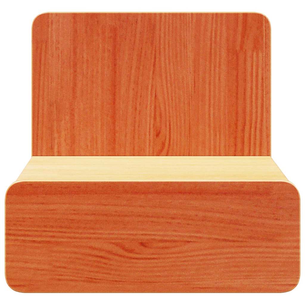 vidaXL Stolik nocny Woskowy Brąz 44 x 32,5 x 40 cm Lite drewno sosnowe
