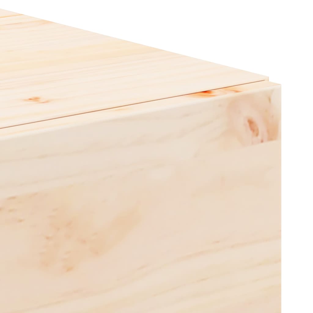 vidaXL Stolik nocny Brązowy 42 x 32,5 x 40 cm Lite drewno sosnowe