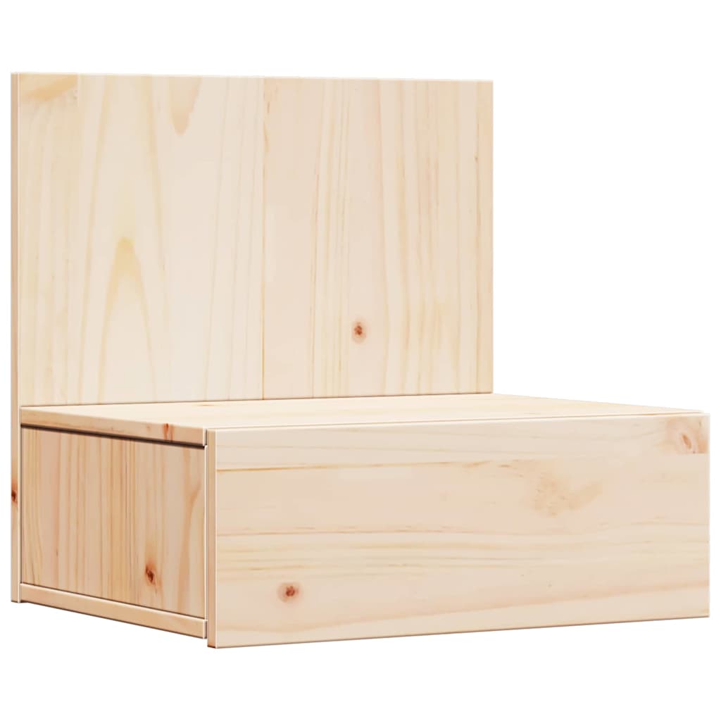 vidaXL Stolik nocny Brązowy 42 x 32,5 x 40 cm Lite drewno sosnowe