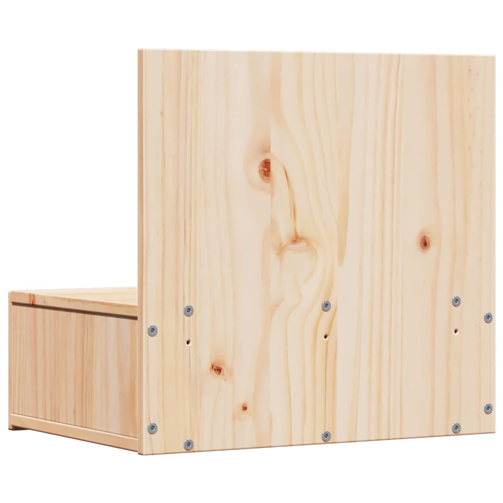 vidaXL Stolik nocny Brązowy 42 x 32,5 x 40 cm Lite drewno sosnowe