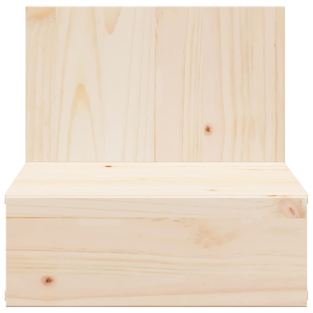 vidaXL Stolik nocny Brązowy 42 x 32,5 x 40 cm Lite drewno sosnowe