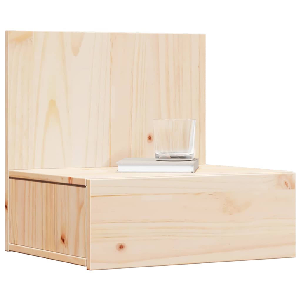vidaXL Stolik nocny Brązowy 42 x 32,5 x 40 cm Lite drewno sosnowe