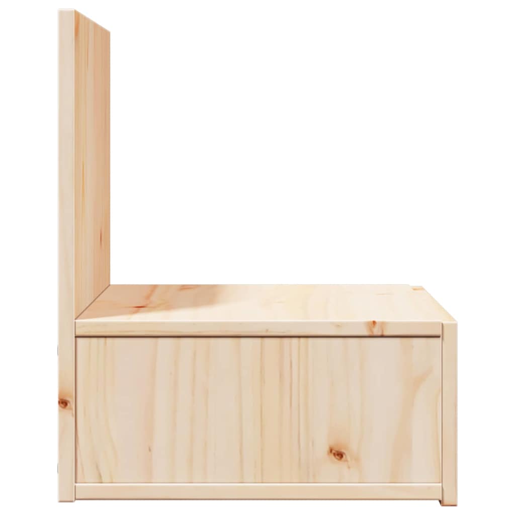 vidaXL Stolik nocny Brązowy 42 x 32,5 x 40 cm Lite drewno sosnowe
