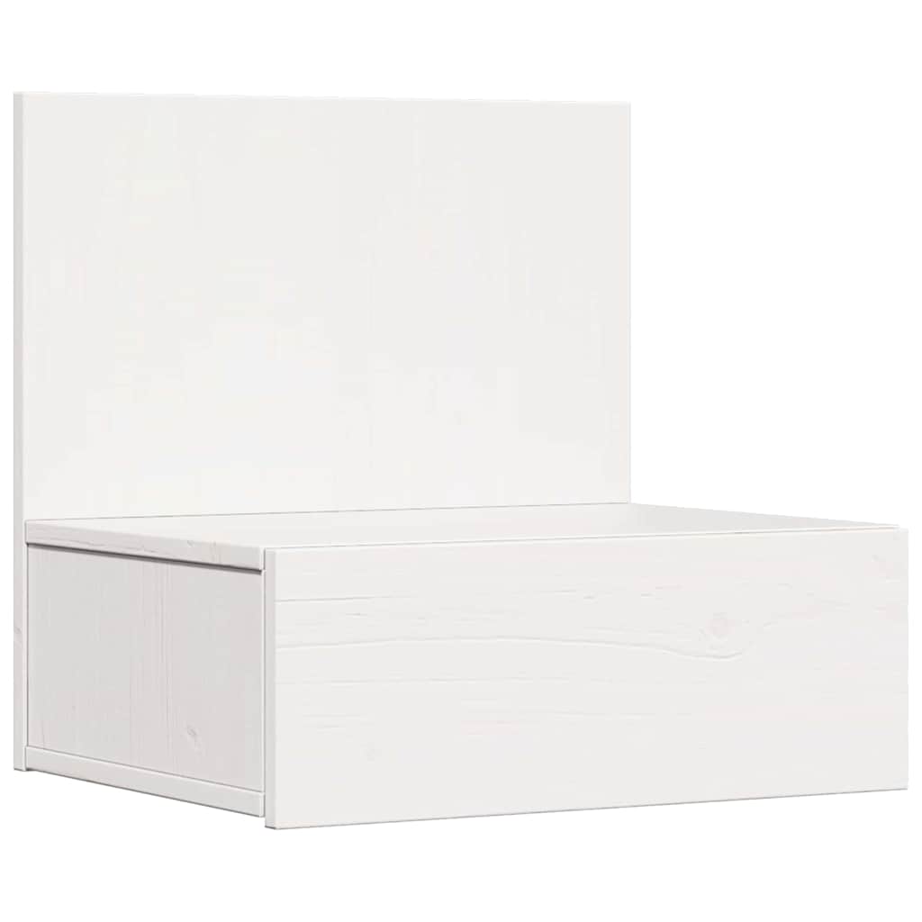 vidaXL Stolik nocny 2 pcs Biały 42 x 32,5 x 40 cm Lite drewno sosnowe