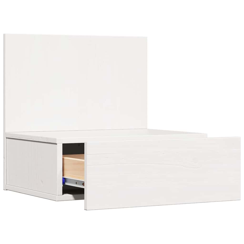 vidaXL Stolik nocny 2 pcs Biały 42 x 32,5 x 40 cm Lite drewno sosnowe