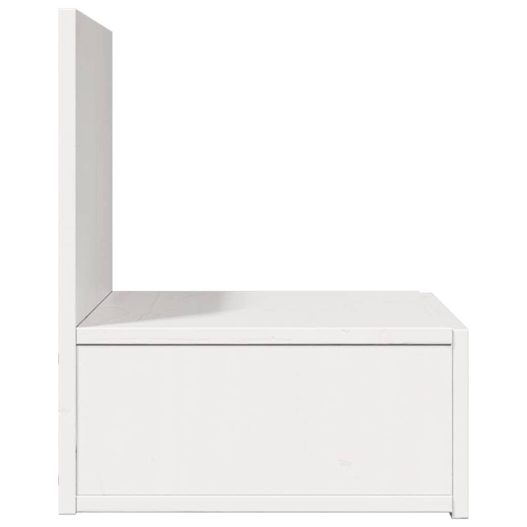 vidaXL Stolik nocny 2 pcs Biały 42 x 32,5 x 40 cm Lite drewno sosnowe