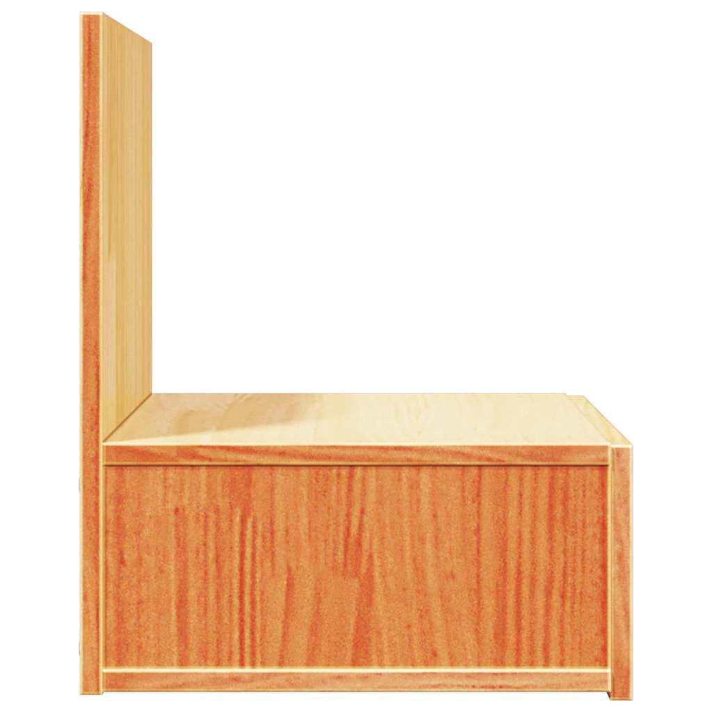 vidaXL Stolik nocny Woskowy Brąz 42 x 32,5 x 40 cm Lite drewno sosnowe