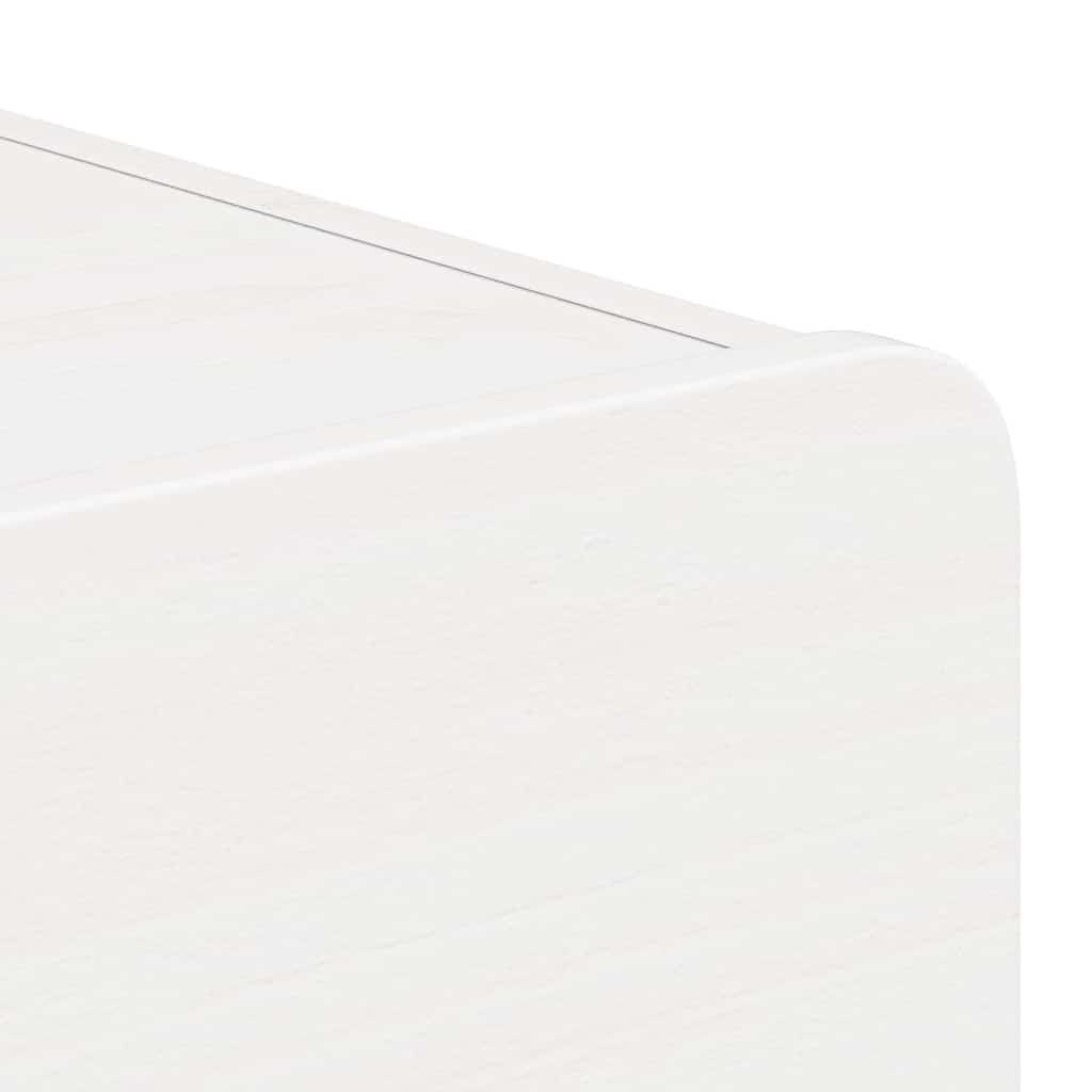 vidaXL Stolik nocny Biały 39 x 34 x 16,5 cm Lite drewno sosnowe