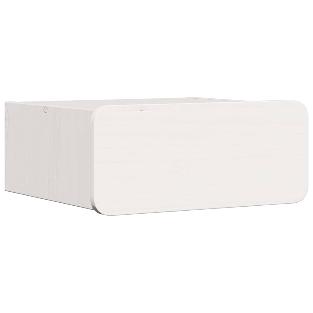 vidaXL Stolik nocny 2 pcs Biały 39 x 34 x 16,5 cm Lite drewno sosnowe