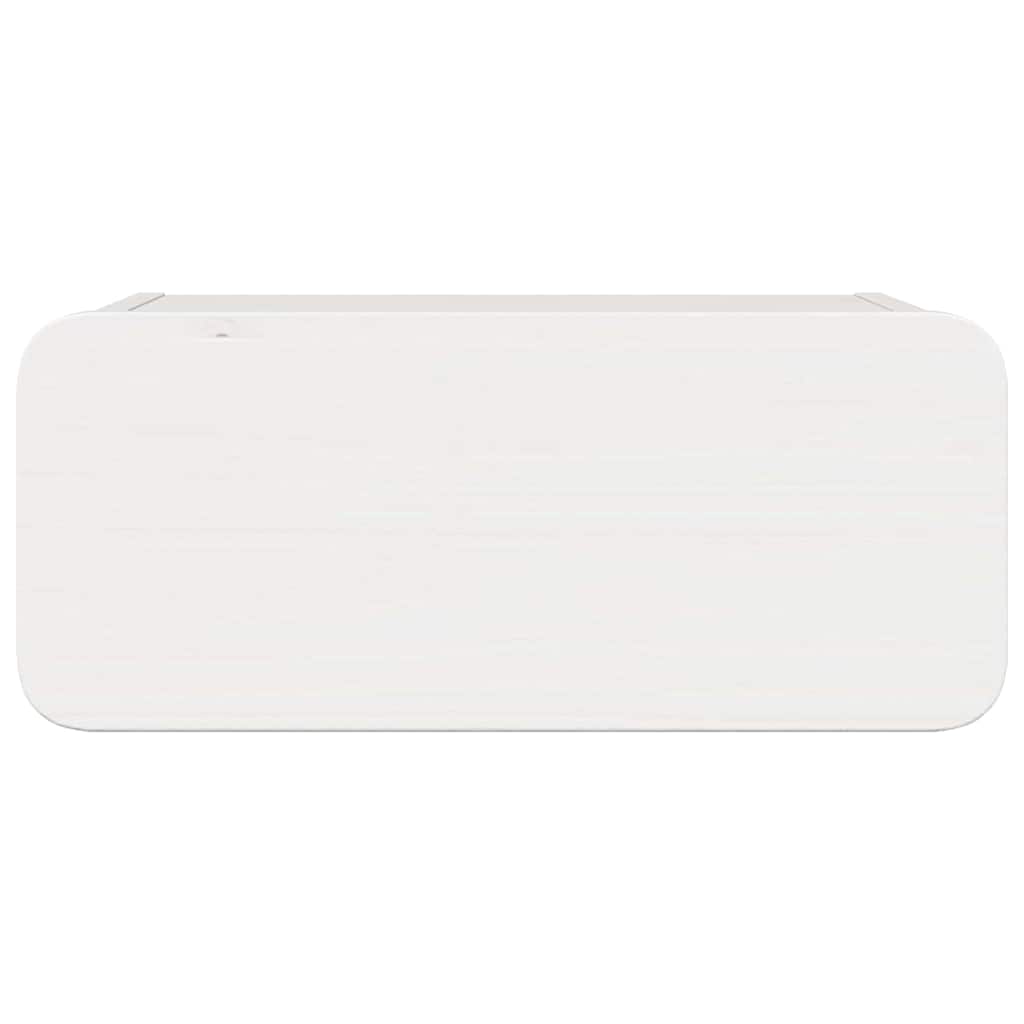 vidaXL Stolik nocny 2 pcs Biały 39 x 34 x 16,5 cm Lite drewno sosnowe