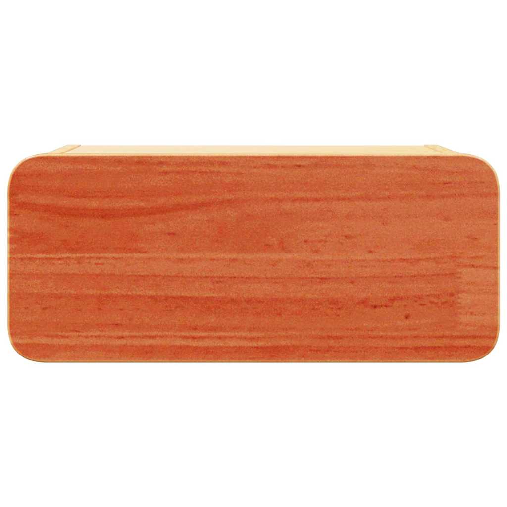 vidaXL Stolik nocny Woskowy Brąz 39 x 34 x 16,5 cm Lite drewno sosnowe