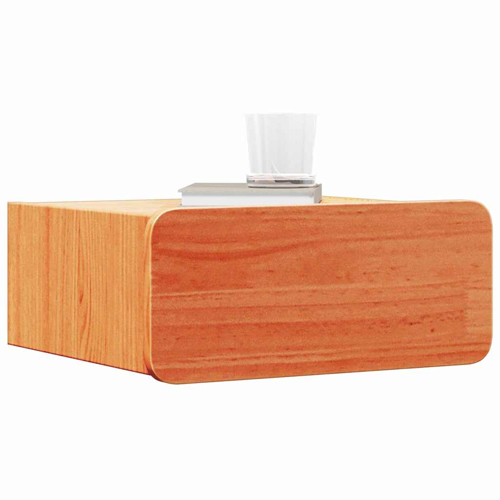 vidaXL Stolik nocny Woskowy Brąz 39 x 34 x 16,5 cm Lite drewno sosnowe