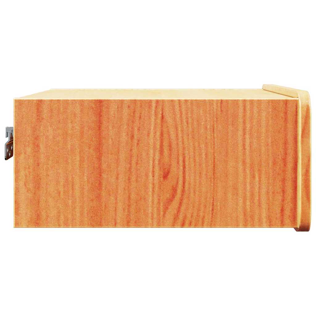 vidaXL Stolik nocny Woskowy Brąz 39 x 34 x 16,5 cm Lite drewno sosnowe