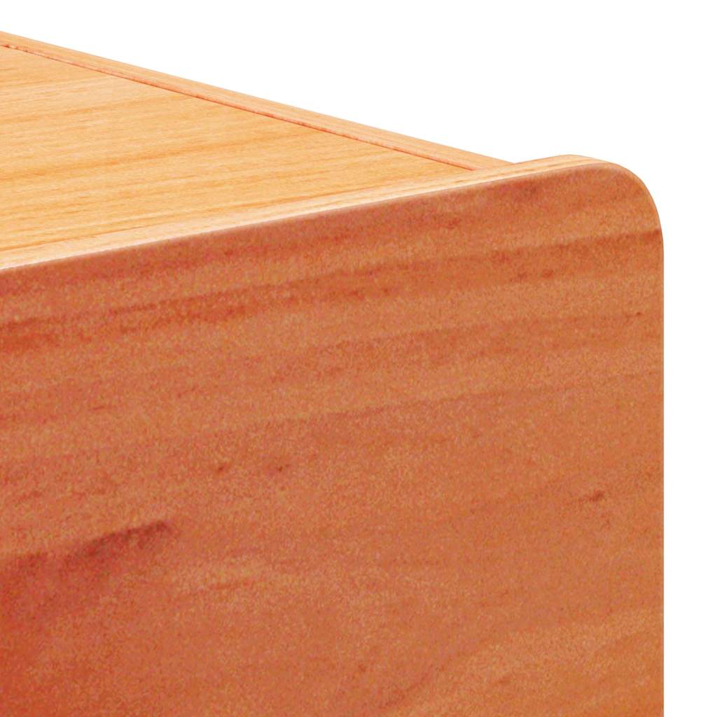 vidaXL Stolik nocny 2 pcs Brązowy 39 x 34 x 33 cm Lite drewno sosnowe