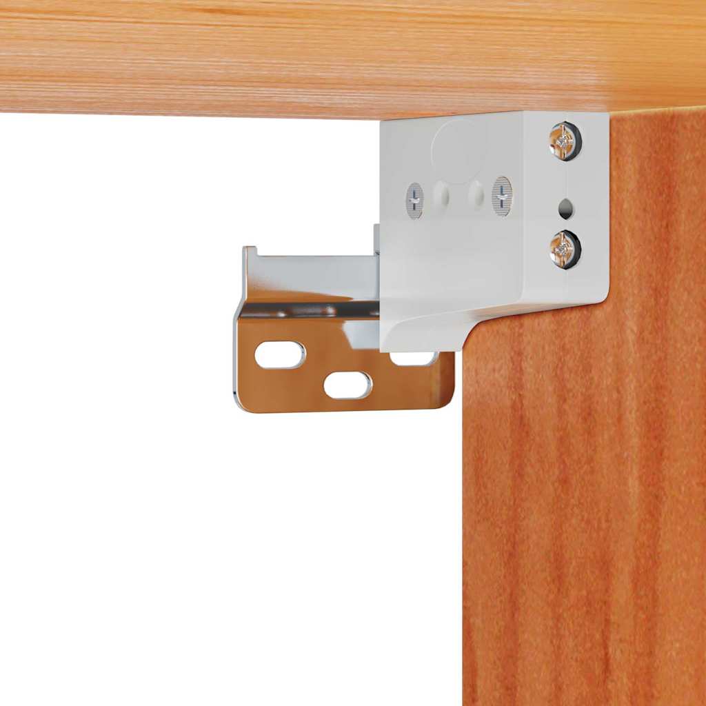 vidaXL Stolik nocny Woskowy Brąz 38 x 36 x 29,5 cm Lite drewno sosnowe