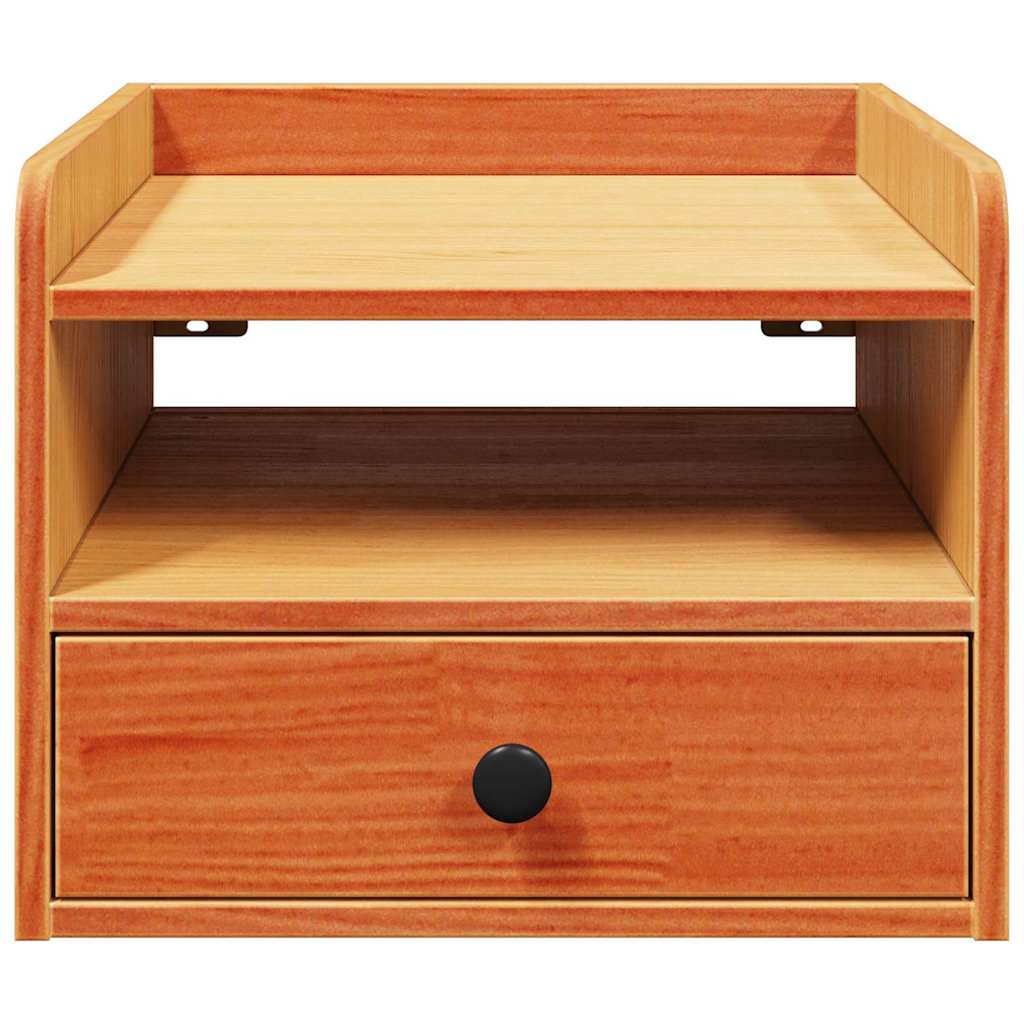 vidaXL Stolik nocny z szufladą 2 pcs Woskowy Brąz 38 x 36 x 29,5 cm