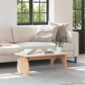 vidaXL Stolik kawowy Naturalny 80 x 50 x 31 cm Lite drewno sosnowe