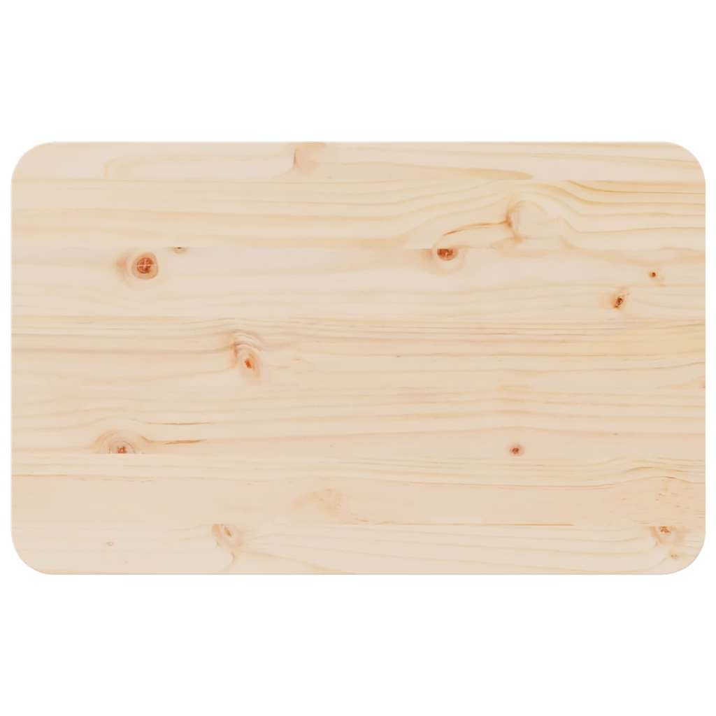 vidaXL Stolik kawowy Naturalny 80 x 50 x 31 cm Lite drewno sosnowe