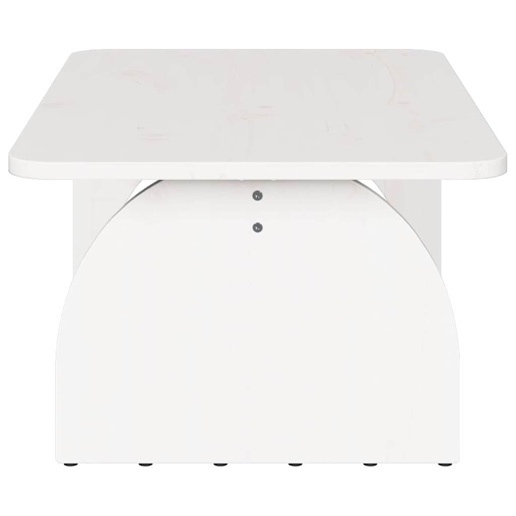 vidaXL Stolik kawowy Biały 80 x 50 x 31 cm Lite drewno sosnowe