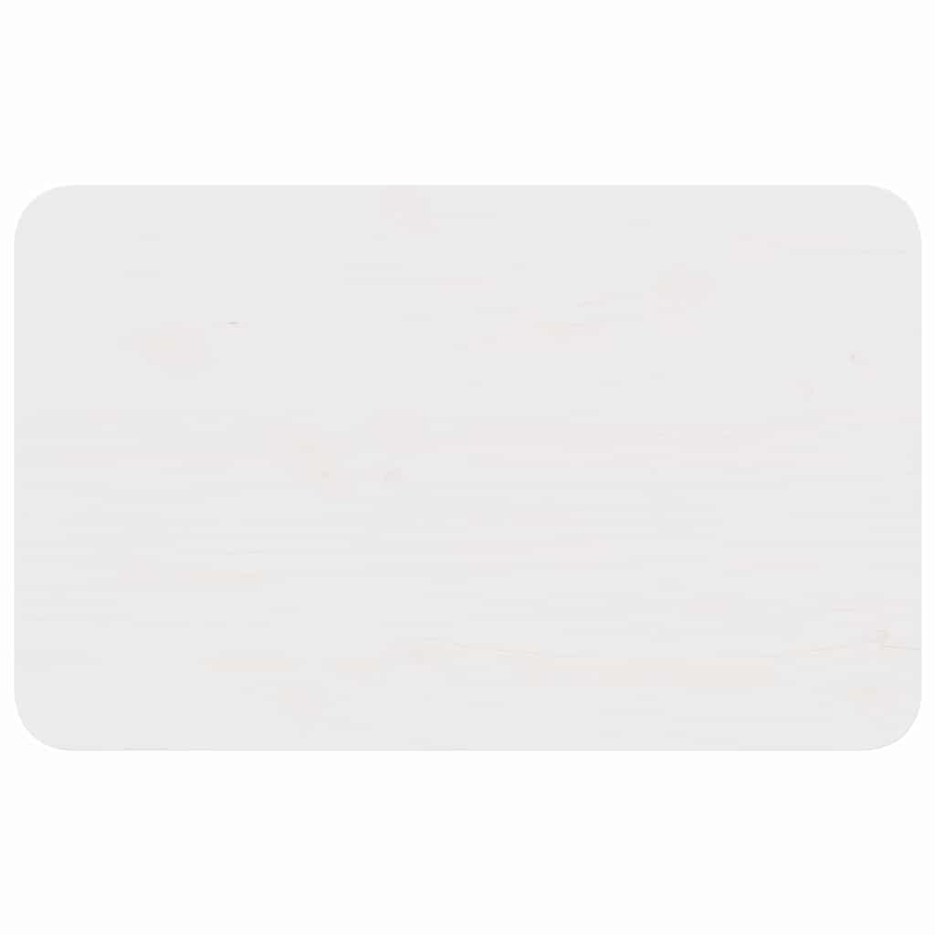 vidaXL Stolik kawowy Biały 80 x 50 x 31 cm Lite drewno sosnowe