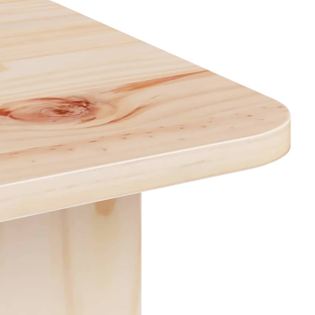 vidaXL Stolik kawowy Naturalny 80 x 39,5 x 33,5 cm Lite drewno sosnowe
