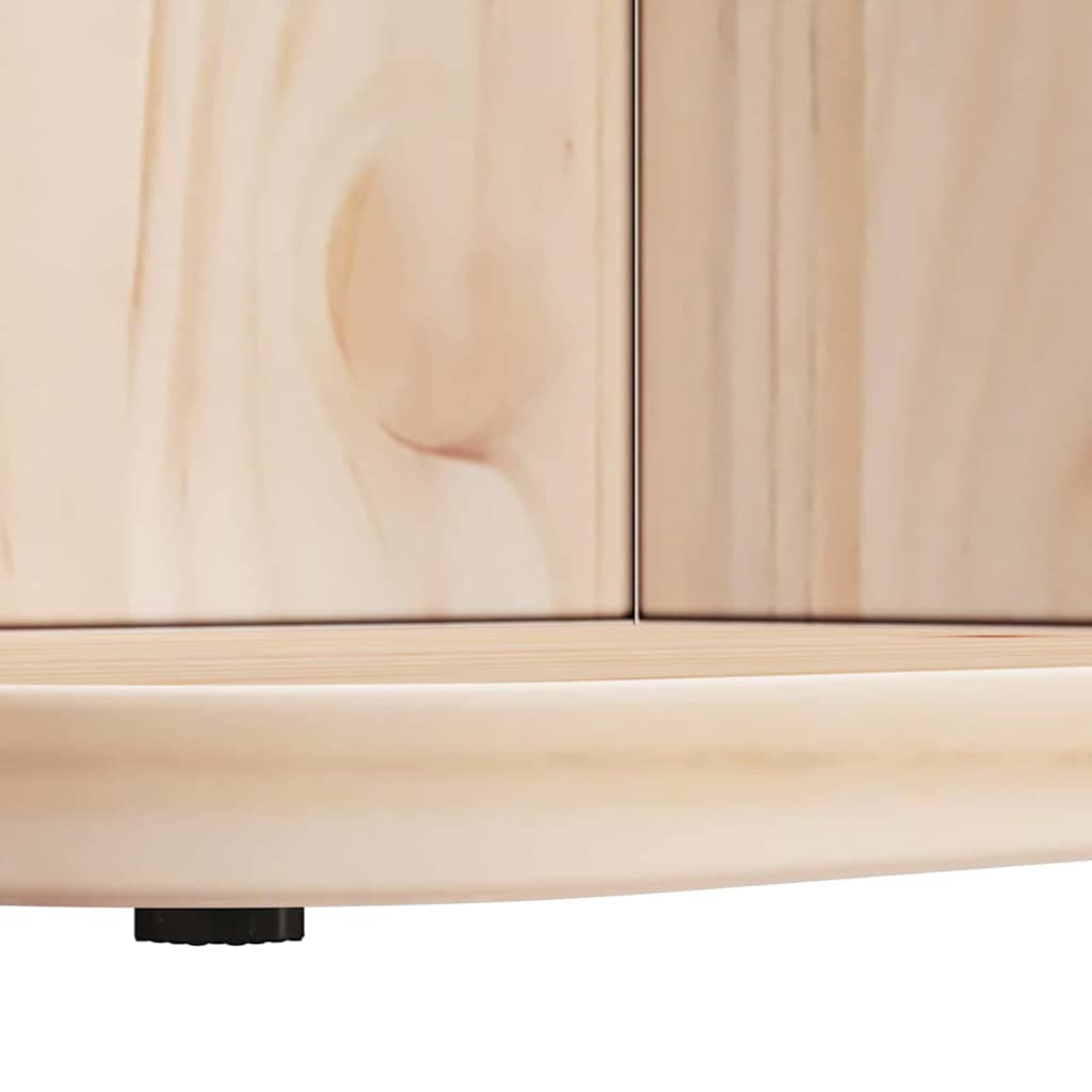 vidaXL Stolik kawowy Naturalny 80 x 39,5 x 33,5 cm Lite drewno sosnowe
